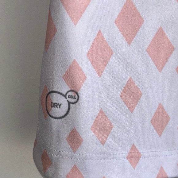 PUMA GOLF Women's Pink White Red Print Polo Shirt Size Small ~ EUC - Picture 6 of 11